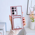 Electroplating Soft Phone Case with Card Slot for Samsung
