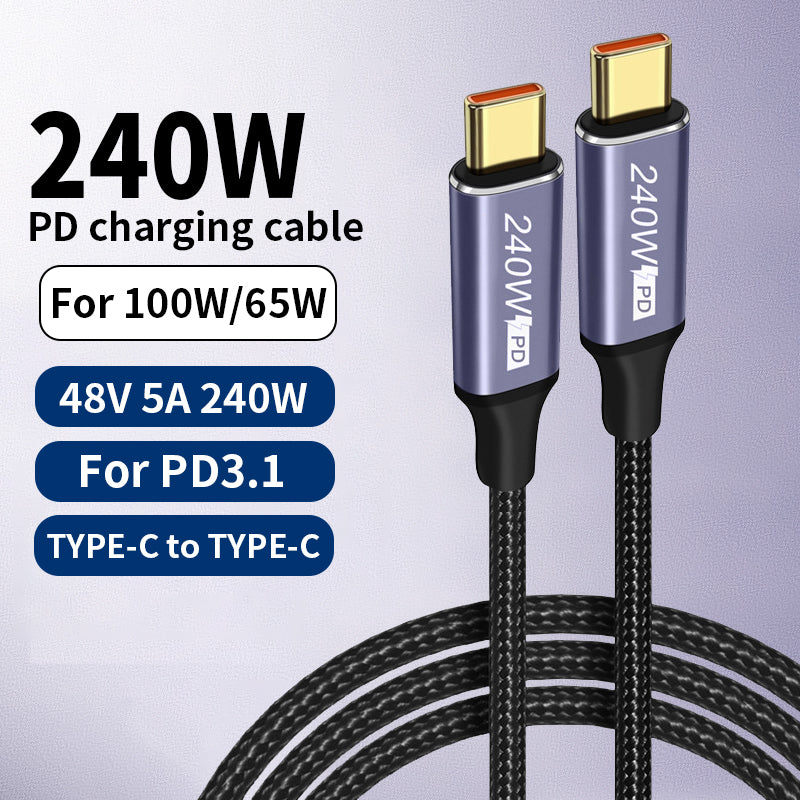 USB-C to USB-C Charging Cable – 0.5–3 m